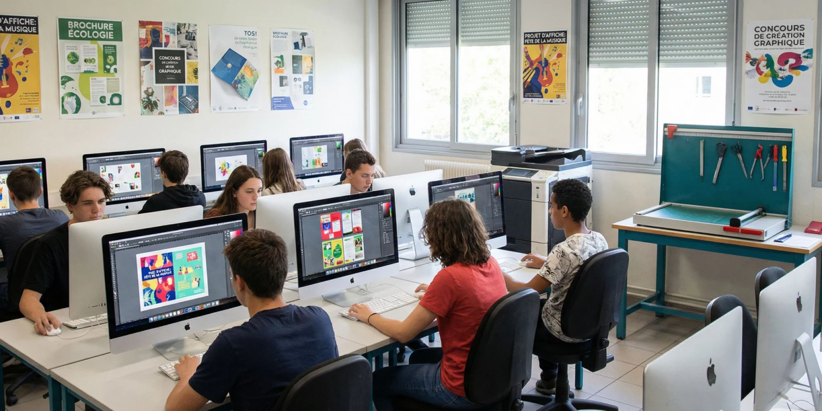 Atelier Graphique en Bac Pro RPIP : Logiciels, Projets et Compétences Clés